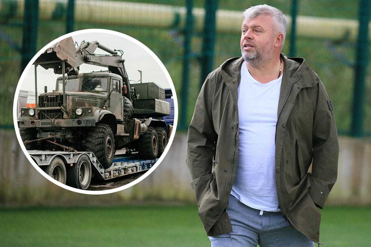 До військових на фронт поїхав трал від Григорія Козловського для перевезення техніки.