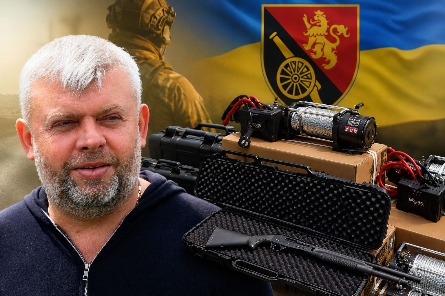 Григорій Козловський передав 45-й ОАБр антидронові рушниці та обладнання для боротьби з FPV-дронами